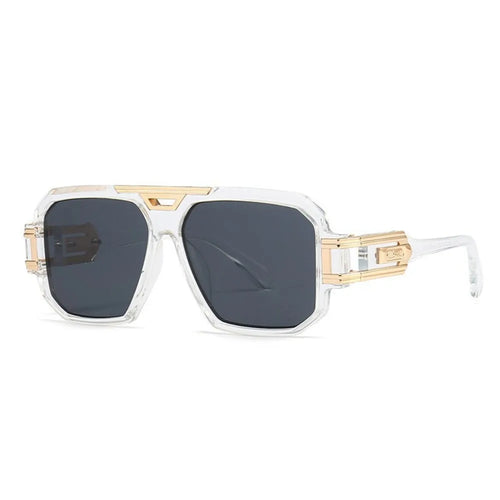 Lunettes de soleil rétro carrées à monture complète, grande monture surdimensionnée, Anti-UV, Uv400, rétro HD, accessoire de Costume SUN N.