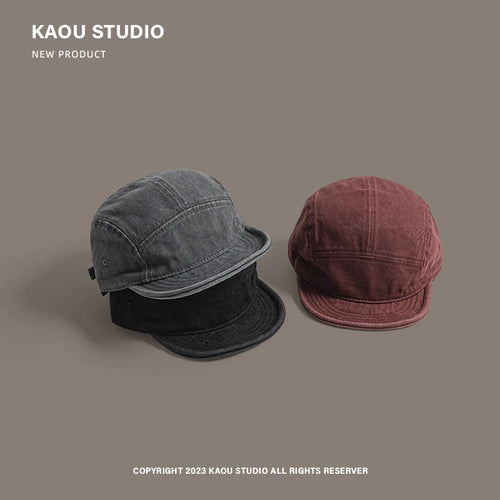 Casquette Bord Souple Rétro Homme – 5 Panneaux Délavée Streetwear SUN N.