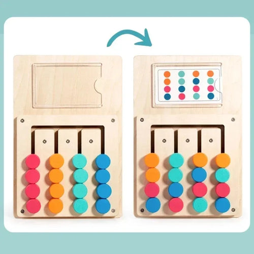 Jouet Montessori en Bois – Tri de Formes et Couleurs Éducatif SUN N.