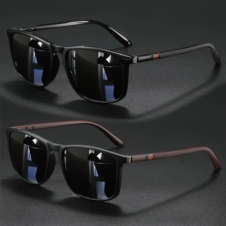 2/3 paires de lunettes de soleil de luxe carrées vintage pour hommes et femmes, idéales pour le cyclisme, la mode, les voyages, la conduite, la pêche, protection UV400 SUN N.