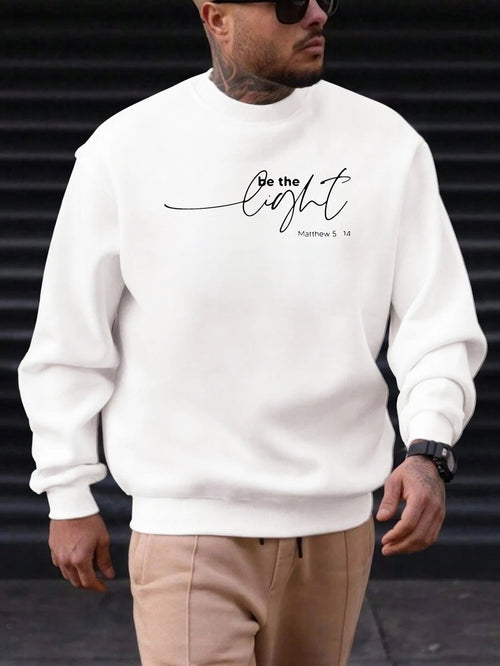 Sweat-shirt Homme "Soyez la Lumière" - Citation Inspirante Matthieu 5:14 SUN N.