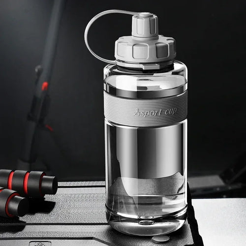 Bouteille d'eau Grande Capacité avec Paille - 2L/1.5L/1L/0.6L Sport Fitness