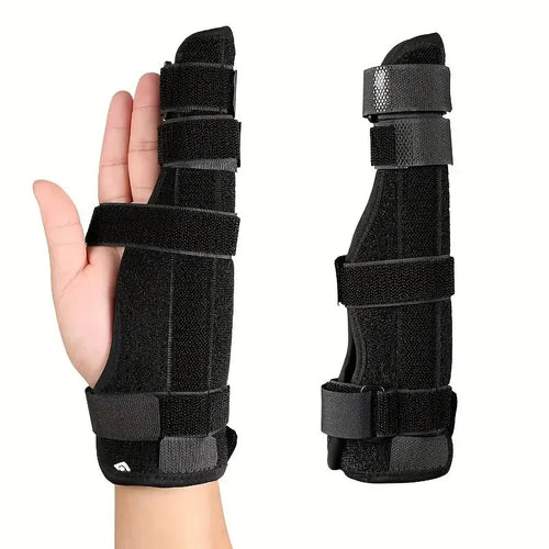 Attelle de doigt Boxer - Support métacarpien et articulations pour auriculaire, annulaire, majeur - Orthèse main droite ou gauche ajustable SUN N.