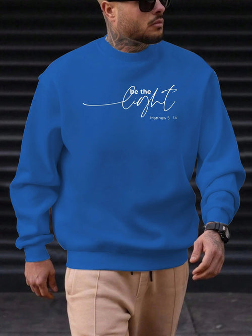 Sweat-shirt Homme "Soyez la Lumière" - Citation Inspirante Matthieu 5:14 SUN N.