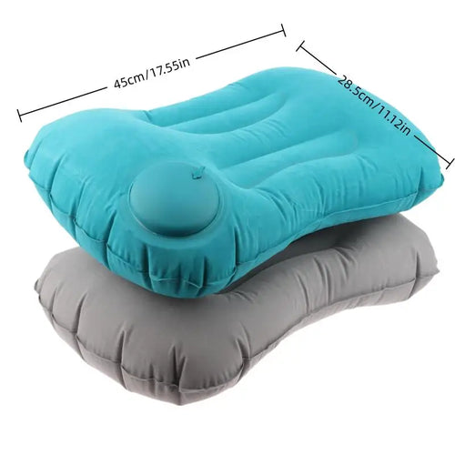 Oreiller Gonflable de Camping & Piscine – Léger, Portable, Soutien Cou & Lombaires SUN N.