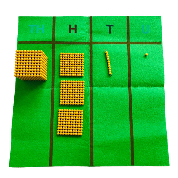 Polymères Montessori pour l'attention décimale, matériaux mathématiques, équipement pour la petite enfance, ressources d'apprentissage pour enfants, fuchsia SUN N.