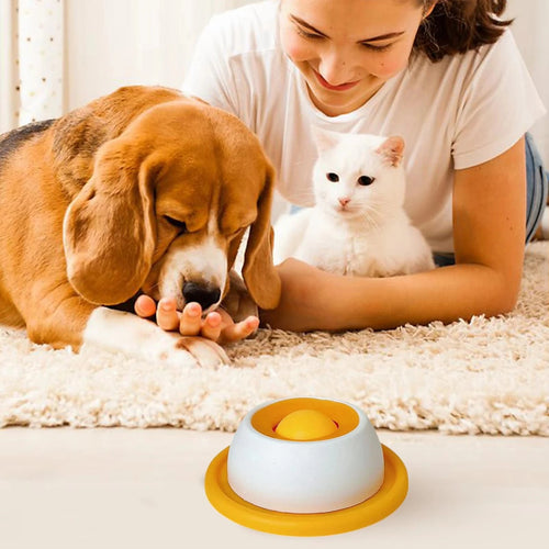 Jouet distributeur de nourriture pour chien - Gamelle anti-glouton puzzle interactif - Accessoire alimentation lente pour chiot et chat SUN N.