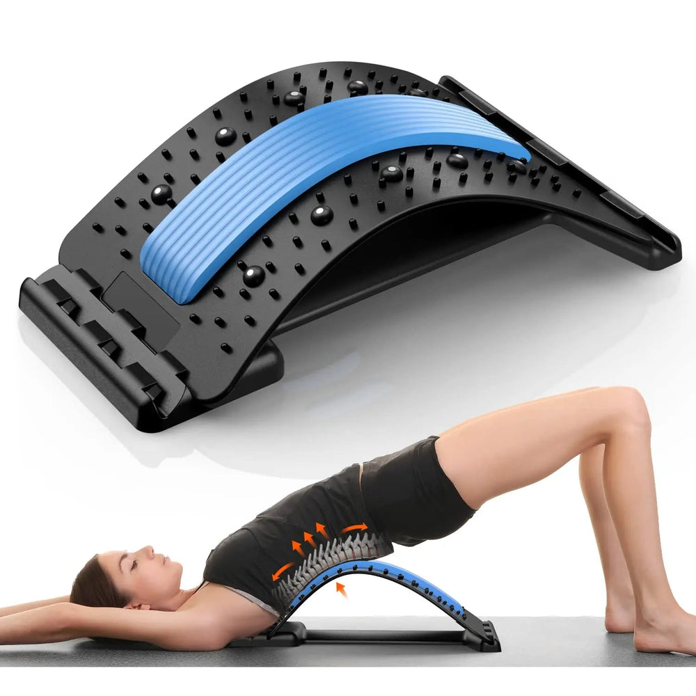 Back Stretcher for Back Pain Relief, Multi-Level Back Cracker Board, Lower and Upper Back Support for Herniated Disc SUN N.