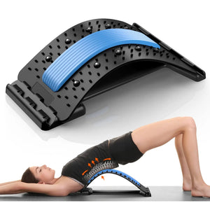 Back Stretcher for Back Pain Relief, Multi-Level Back Cracker Board, Lower and Upper Back Support for Herniated Disc SUN N.