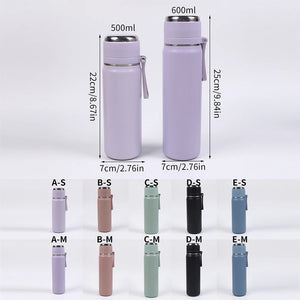 SUS316 Insulated Water Bottle 500ml 600ml Stainless Steel 
