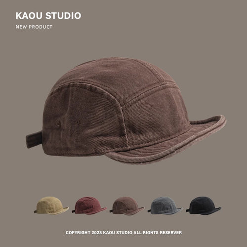 Casquette Bord Souple Rétro Homme – 5 Panneaux Délavée Streetwear SUN N.