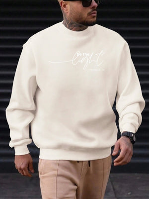 Sweat-shirt Homme "Soyez la Lumière" - Citation Inspirante Matthieu 5:14 SUN N.