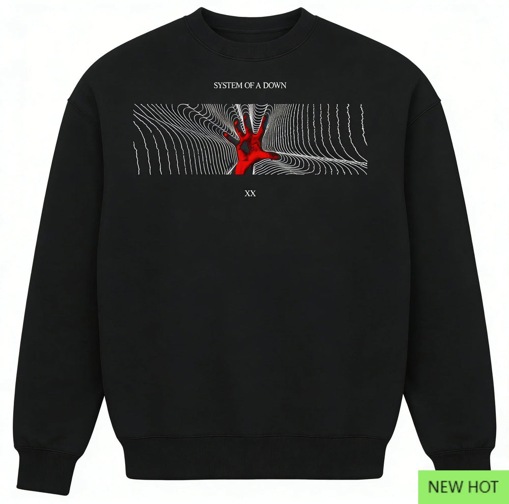 Sweatshirt System of A Down - Graphique Abstrait Noir Streetwear Unisexe SUN N.
