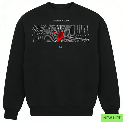 Sweatshirt System of A Down - Graphique Abstrait Noir Streetwear Unisexe SUN N.
