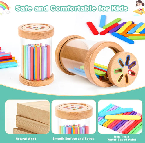 Jouets Montessori en bois, jouets de tri des couleurs, motricité Fine, jeux de correspondance sensorielle, jouets éducatifs pour enfants de 1 à 3 ans, cadeau de 3 ans et plus SUN N.