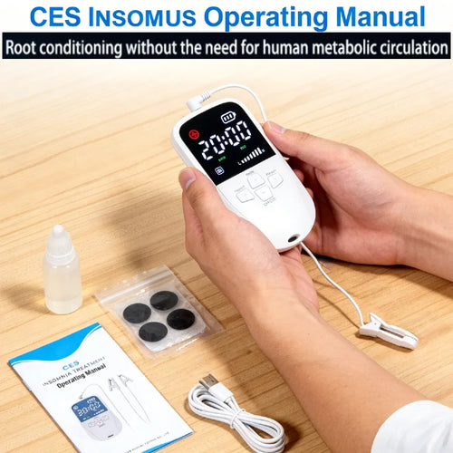 Stimulateur du nerf vague, clip auriculaire VNS, dispositif de relaxation cérébrale rechargeable pour le traitement de l'insomnie, aide au sommeil, anxiété, stress SUN N.