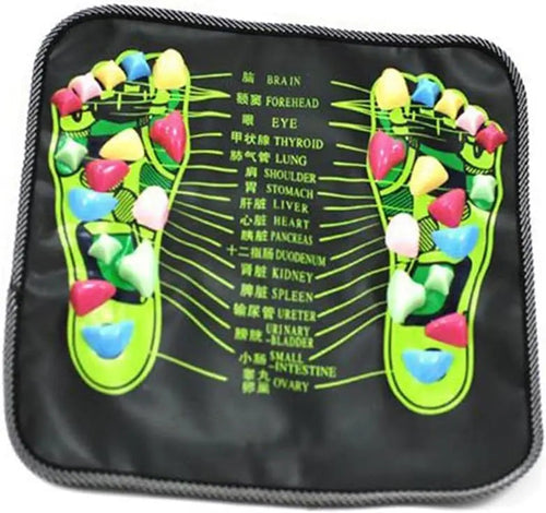 Tapis de massage des pieds par acupression - Chemin de galets imitant pierres douces - Tapis de marche santé pour relaxation et circulation sanguine SUN N.