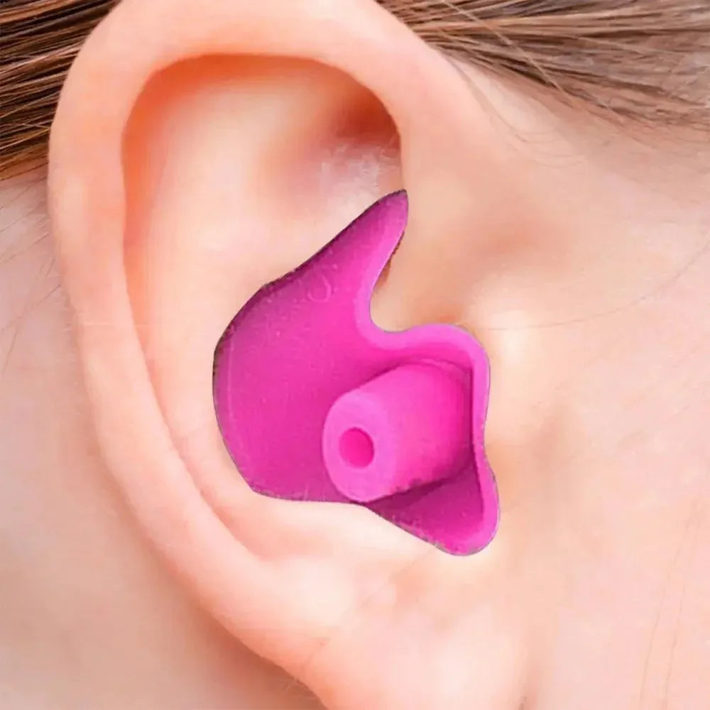 1 paire de bouchons d'oreilles souples et étanches, bouchons d'oreille portables en Silicone, accessoires de natation, bouchons d'oreille souples et portables anti-poussière avec plongée SUN N.