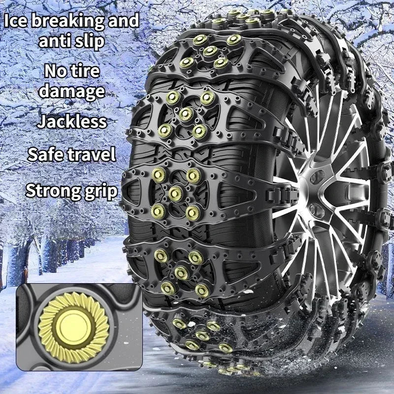 Équipé de neige de voiture pour voitures, pneus tout-terrain JOOff, roue de chaussette de voiture, plastique EquiSUV Wquinze, véhicule 4x4 tout-terrain, hiver SUN N.