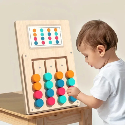 Jouet Montessori en Bois – Tri de Formes et Couleurs Éducatif SUN N.