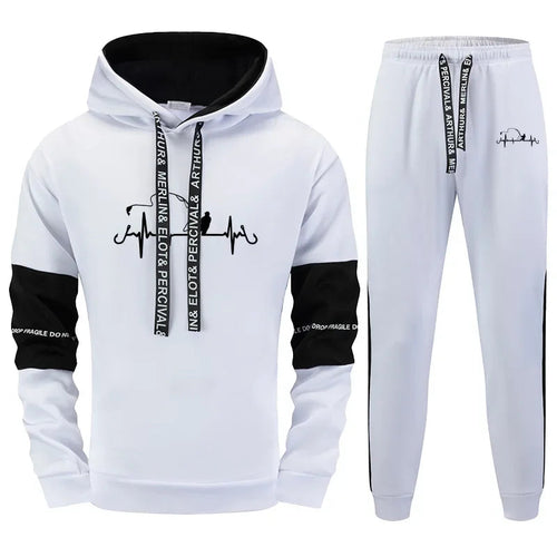 Mens tracksuit set hoodie and joggers