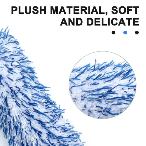 SEAMETAL Brosse Jante & Roue - brosse de detailing en peluche microfibre pour nettoyage automobile.