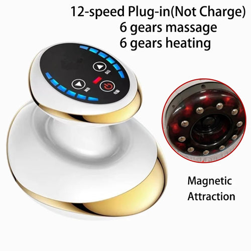 electric cupping massager with heat for body therapy