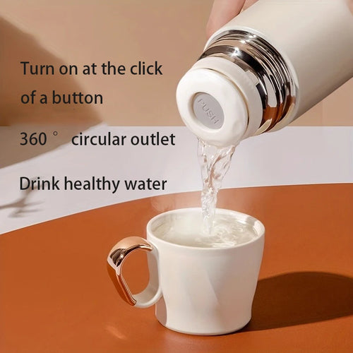 Mini Insulated Thermos Stainless Steel Portable Vacuum Bottle with Cup Lid