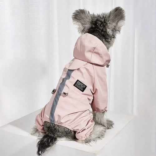 Manteau imperméable pour chien et chat – Veste de pluie coupe-vent avec sangle réfléchissante SUN N.