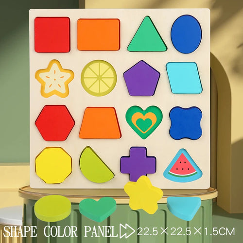 Puzzle en bois Montessori pour enfants-numéro arithmétique alphabétique formes géométriques jeu éducatif jouet pour l'apprentissage préscolaire SUN N.
