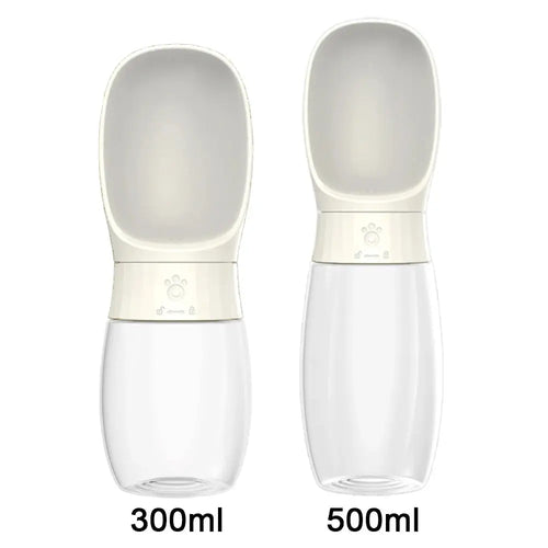Portable Dog Water Bottle 500ml with Built in Bowl
