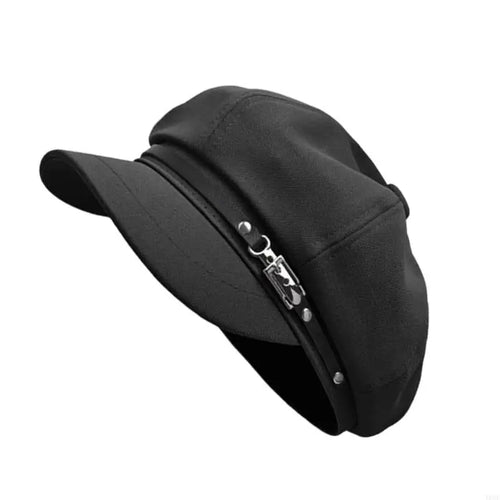 Béret Punk Harajuku à Breloques | Chapeau Peintre Femme Automne Hiver SUN N.