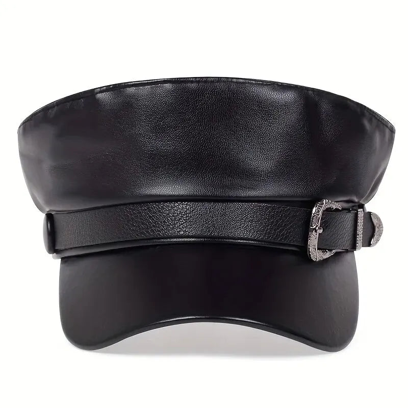 Fashion Women Large Belt Buckle Leather SUN N.