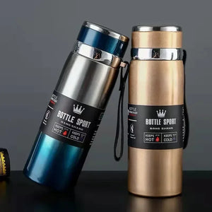 Bouteille Thermale 1L Acier Inoxydable - Isotherme Chaud/Froid Thermos