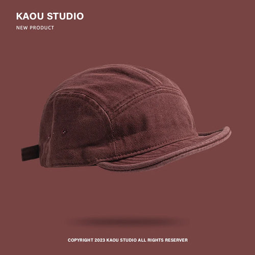 Casquette Bord Souple Rétro Homme – 5 Panneaux Délavée Streetwear SUN N.