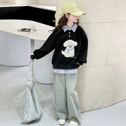 Sweatshirt Filles Hoodie Polo SUN N.