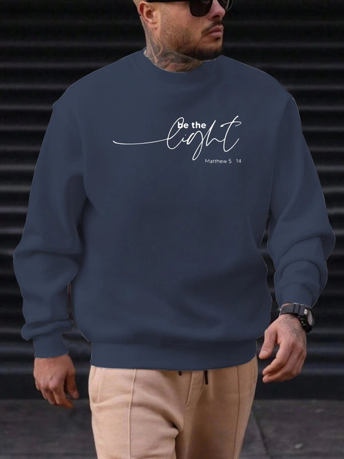 Sweat-shirt Homme "Soyez la Lumière" - Citation Inspirante Matthieu 5:14 SUN N.