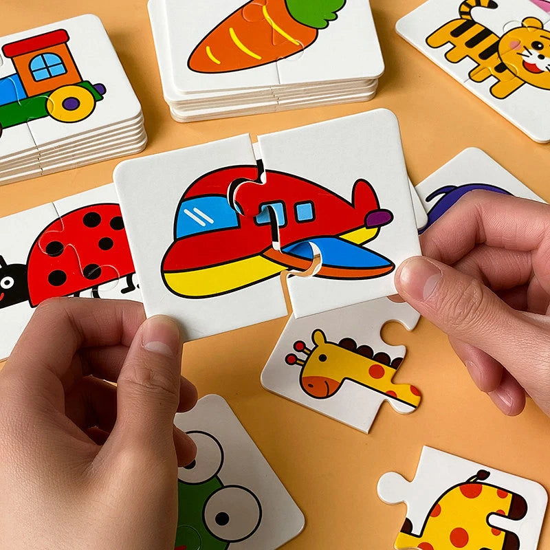 Cartes Montessori jouets éducatifs pour enfants apprentissage Puzzles éducatifs développer des jeux cognitifs pour bébés enfants bébé roman SUN N.