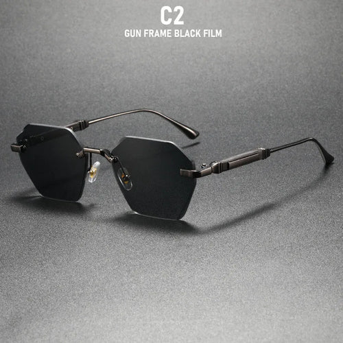Lunettes de soleil sans monture 2026 pour femmes, tendance, luxe, mode, lunettes de soleil pour hommes, dropshipping, vintage, rétro, verres solaires pour femme SUN N.