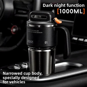 1 liter insulated water bottle with straw