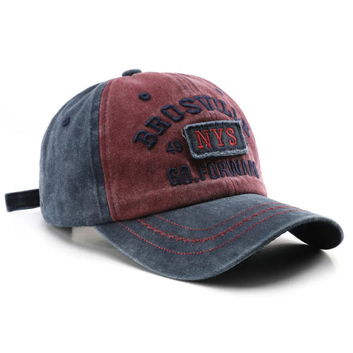 Casquette de baseball rétro streetwear délavée et vieillie unisexe, brodée, ajustable, en coton, pour le quotidien, la randonnée et les voyages SUN N.