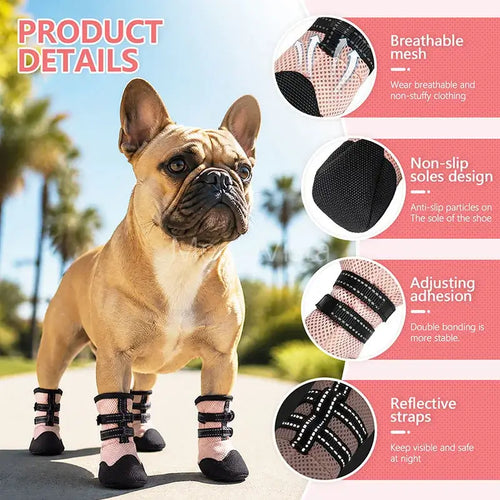 Bottes d'été pour chien – Antidérapantes, respirantes et résistantes à la chaleur SUN N.