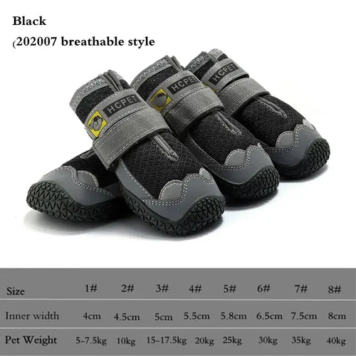 Chaussures d'extérieur pour chien – Imperméables, respirantes et résistantes à l'usure SUN N.