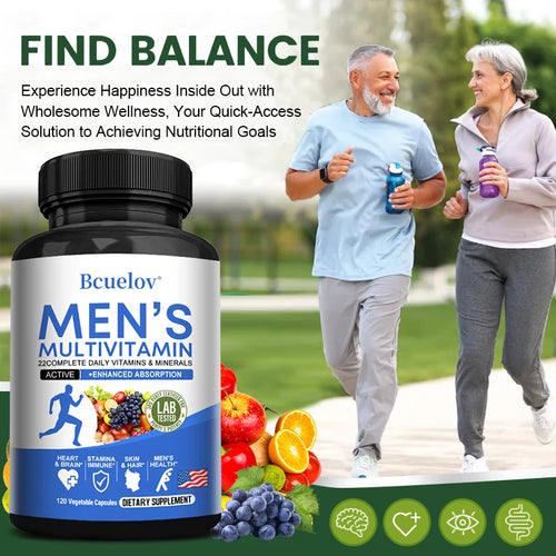 Multivitamines pour Hommes – 22 Vitamines & Minéraux Essentiels SUN N.