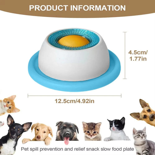Jouet distributeur de nourriture pour chien - Gamelle anti-glouton puzzle interactif - Accessoire alimentation lente pour chiot et chat SUN N.