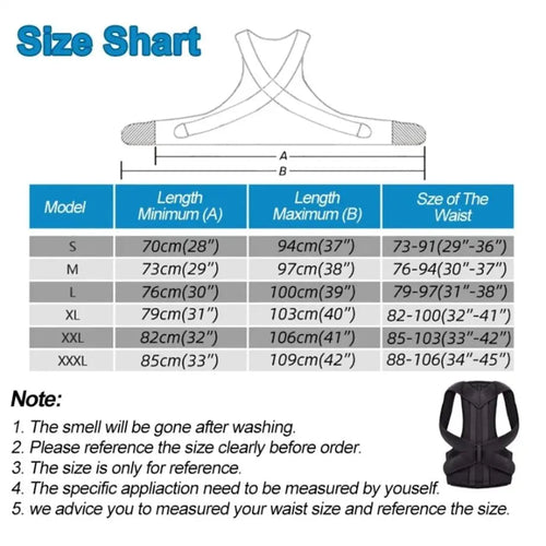 Correcteur de Posture Dorsale - Ceinture Soutien Épaules et Dos SUN N.