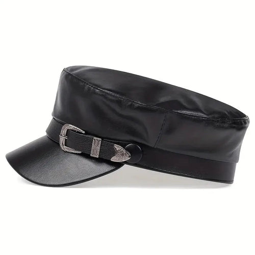 Fashion Women Large Belt Buckle Leather SUN N.