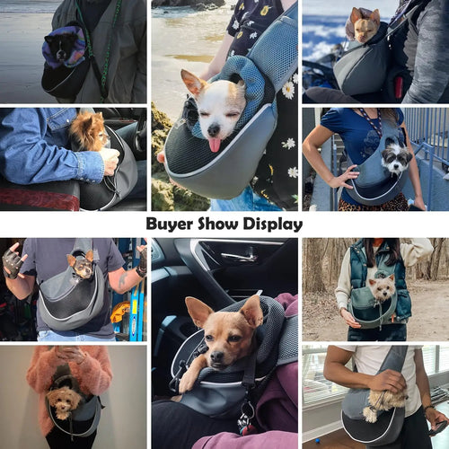 Sac à main en maille Oxford pour animal de compagnie, fourre-tout pour chiot, Electrolux S ou L, chien unique initié, poudres confortables, voyage en plein air, écharpe pour animaux de compagnie SUN N.
