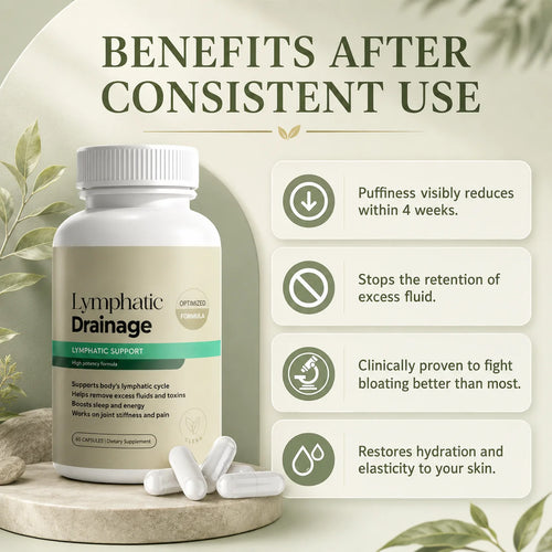 Capsules originales de drainage lymphatique pour une réduction efficace du gonflement et de la ballonnation, stimulation du métabolisme et soutien de la santé thyroïdienne SUN N.