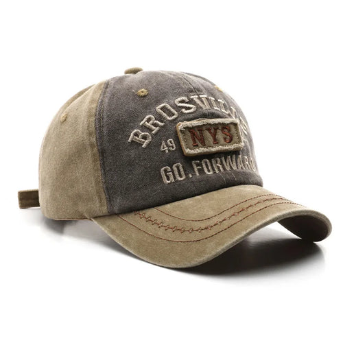 Casquette de baseball rétro streetwear délavée et vieillie unisexe, brodée, ajustable, en coton, pour le quotidien, la randonnée et les voyages SUN N.